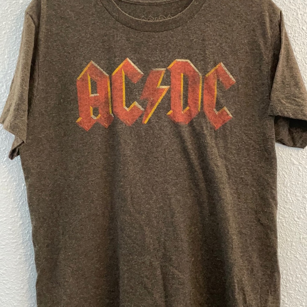 Simple Gray ACDC T-shirt